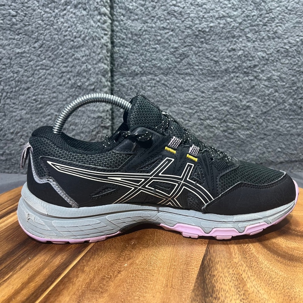 ASICS Gel Venture 8 Women's Black Pink Trail Running Rigid Shoes Size 8.5 - Picture 10 of 12
